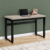 Computer Desk, Home Office, Standing, Adjustable, Laptop, Contemporary & Modern - Taupe - Image 14