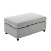 Wide Modern Oversized Armchair With Ottoman Stool, Single Sofa With Lumbar Support, Accent Chair, Reading Chair For Bedroom, Living Room - Light Gray - Image 15