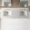 Fully Assembled 60'' Freestanding Double Sinks Bathroom Vanity With Quartz Top - White - Image 8