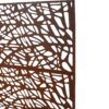 Outdoor & Indoor Privacy Screen Metal Privacy Screen, Freestanding Decorative Privacy Screen For Deck Balcony Patio - Rust Red - Image 11