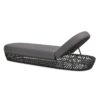 Willow - Sunbrella Upholstered Patio Lounger - Graphite Gray / Black - Image 3