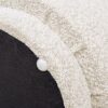 Fuji - Mushroom Footstool Ottoman - Ivory White - Image 4