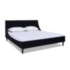 Aspen - King Vertical Tufted Headboard Platform Bed Set - Anthracite Black - Image 5