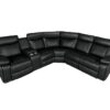 Home Theater Seating Manual Recliner With Cup Holder, Hide - Away Storage Reclining Sofa For Living Room, Home Theater - Black - Image 7