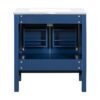 Bathroom Vanity With Single Sink, Combo Cabinet Undermount Sink, Bathroom Storage Cabinet With 2 Doors And A Drawer, Soft Closing, Multifunctional Storage, Solid Wood Frame - Blue - Image 21