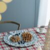 Plastic Charger Plate (Set of 6) - Blue / Gold - Image 6