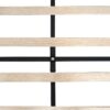 Modern Twin Size Upholstered Platform Bed Frame With Button Tufted Linen Fabric Headboard - Light Gray - Image 10