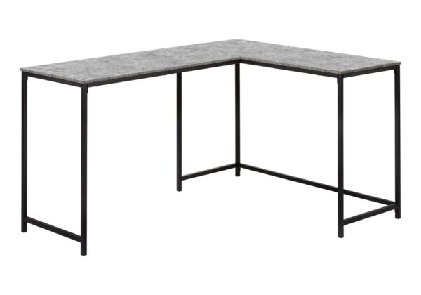 Computer Desk, Home Office, Corner, L Shape, Laptop, Contemporary & Modern - Gray