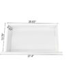6 Drawer Double Dresser For Bedroom Living Room Hallway - White - Image 6