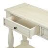 Console Table Long Console Table With Drawers And Shelf For Entryway, Hallway, Living Room - Antique White - Image 17