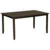 6 Piece Kitchen Dining Table Set Wooden Rectangular Dining Table, 4 Chairs And Bench Family Furniture - Espresso - Image 13