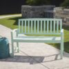 Farmhouse Style Loja Bench Indoor / Outdoor Acacia Wood - Mint - Image 4