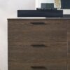 Morgan - Farmhouse 6 Drawer Jumbo Dresser Extra Deep Storage - Espresso - Image 5