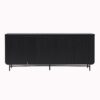 Modern Scandi Fluted Door Sideboard - Black - Image 2