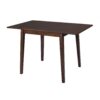 3 Piece Kitchen Dining Set With Drop Leaf Dining Table And 2 Dining Upholstered Chairs, Dining Room Set For Small Places - Brown - Image 21