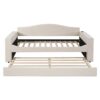 Twin Size Upholstered Daybed With Storage Armrests, Trundle And Latest Integrated Bluetooth Audio System - Beige - Image 2