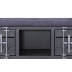 Cargo - Bench With Storage - Gray / Gunmetal