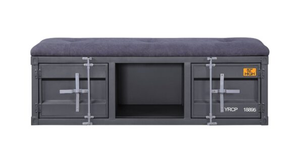 Cargo - Bench With Storage - Gray / Gunmetal