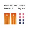 4X2 Ft Large Size Cornhole Board (Set of 2), Outdoor Game Board Set With 8 Bean Bags, Perfect For Lawn, Backyard, Beach, Park - Golden / Light Brown - Image 12