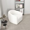 Elise - Mid-Century Modern Swivel Chair - White - Image 16