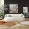 Andrew - Boucle Sofa - Beige / Ivory White / Light Beige / White - Image 3