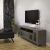 Cosmopolitan - Wide TV Media Stand - Farmhouse Gray - Image 8