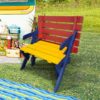 Multi Functional Kid's Arm Chair Table 2 Benches Set Easy To Clean - Colorful - Image 6