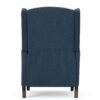 Westeros - Wing Back Fabric Upholstered Recliner - Navy Blue - Image 12