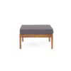 Bianca - Outdoor 3 Seater Sofa Chat Set With Ottoman - Teak - Image 10
