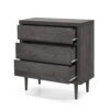 Nystrom - Mid Century Modern 3 Drawer Chest - Gray - Image 5