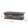 Contemporary Rectangle Fire Pit 50, 000 Btu Magnesium Oxide - Stone Gray - Image 3