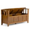 Acadian - Entryway Storage Bench - Light Avalon Brown - Image 2