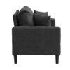 Modern Upholstered 2 Piece Sofa Set, Comfy Corduroy Living Room Furniture - Dark Gray - Image 10