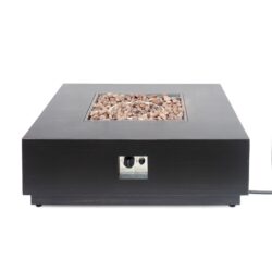 Wellington - Stylish Square Fire Pit Iron For Outdoor Warmth - Brown / Gold
