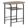 3 Pieces Dining Table Set, Small, Contemporary & Modern - Taupe - Image 6