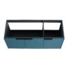 Contemporary Wall Mounted Bathroom Vanity With 3 Soft Close Doors - Lake Blue - Image 8