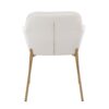 Daniella - Contemporary Dining Chair (Set of 2) - Cream / Gold - Image 5