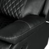 Home Theater Seating Manual Recliner With Cup Holder, Hide - Away Storage Reclining Sofa For Living Room, Home Theater - Black - Image 20
