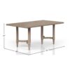 Counter Height Dining Table Colored - Sand - Image 5
