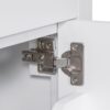 Bathroom Vanity With Ceramic Sink, Modern Single Bathroom Cabinet With 2 Doors And A Shelf, Soft Close Doors - White - Image 25