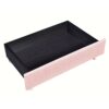 Queen Size Storage Bed Linen Upholstered Platform Bed & Two Drawers - Pink - Image 13