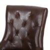 Cheney - Contemporary Dining Chair (Set of 2) With Tufted Diamond Stitching And Sloped Arms - Dark Brown - Image 9