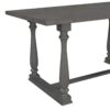 6 Piece Dining Table And Chair Set With Special-Shaped Legs And Foam-Covered Seat Backs&Cushions For Dining Room - Gray - Image 8