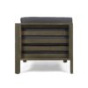 Oana - Contemporary 3 Piece Sofa Set With Water Resistant Cushions - Dark Gray - Image 7