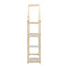 House-Shaped Wooden Writing Desk, Kids Study Table, Bookshelf & Toy Storage - Natural - Image 13