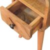 Extra Mini Curve Open Slot Nightstand - Oak - Image 2