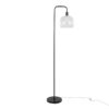 Metro - Contemporary Floor Lamp - Oil Bronze / Clear Seeded - Image 3