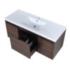 Floating 48" Bathroom Vanity With Resin Sink And Soft Close Doors California Plywood - California Walnut - Image 15