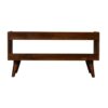 Nordic Storage Bench - Chestnut / Mud Linen - Image 9