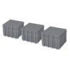 Interlocking Deck Tiles Plastic Waterproof Outdoor All Weather Anti-Slip Bathroom Shower Balcony Porch Strong Weight Capacity Upto 6613 Lbs, Rosette Pattern Pack Of 60 - Gray - Image 2